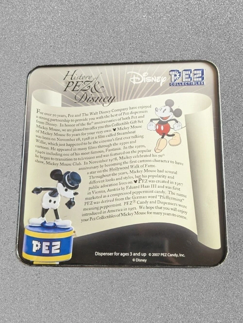 Disney Mickey Mouse PEZ 80th Anniversary Collectible Set